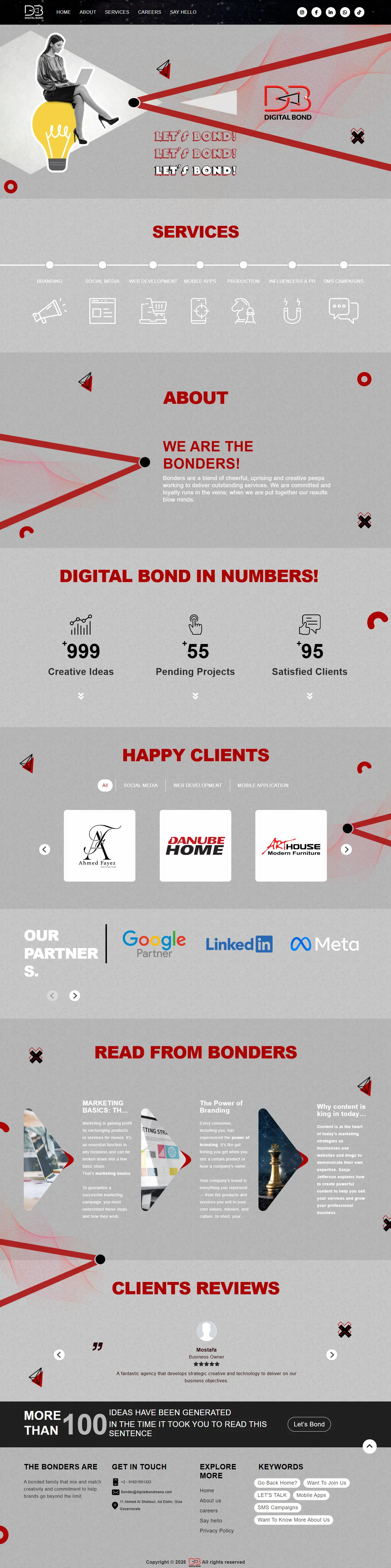 Digital Bond — Marketing Agency Platform — case study screenshot