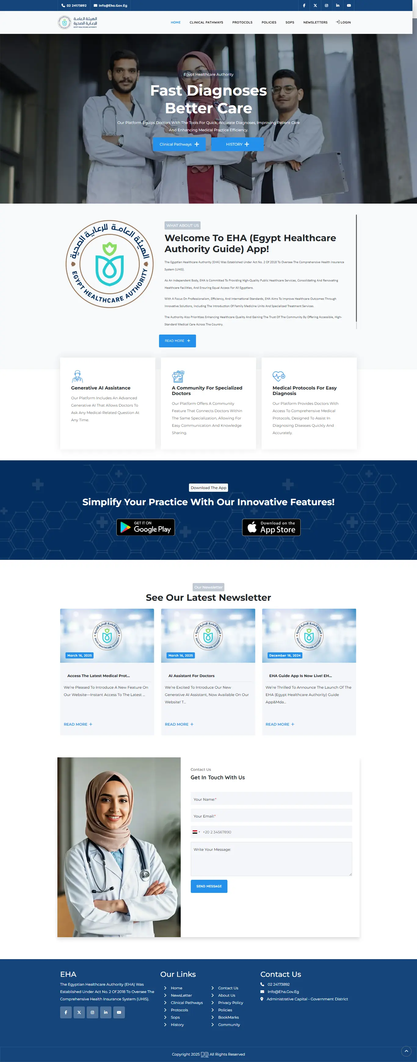EHA — Healthcare Academy Platform — case study screenshot